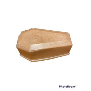 Handmade light pink coffin trinket box